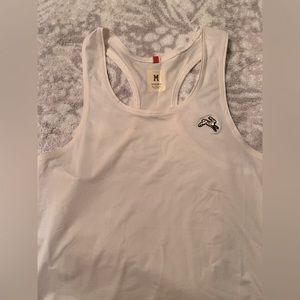 Cream coloured twilight crop tank medium